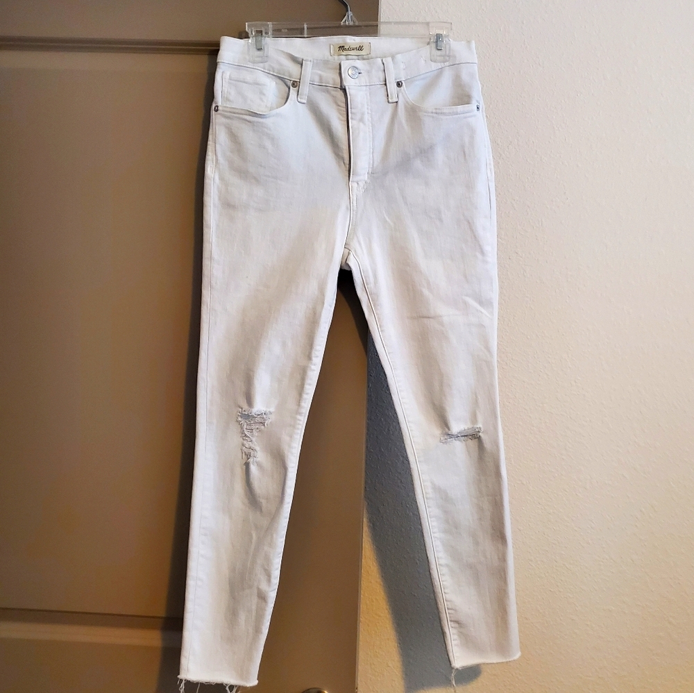 Madewell 9 inch High Rise skinny crop jeans